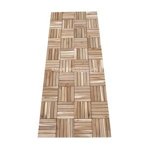 SMARTWOOD Contemporary Resort Weatherproof Textured Acacia Decking <b>Tiles</b> Easy-Click Interlocking Square Anti-Slip Patio Balcony - Product Image 3