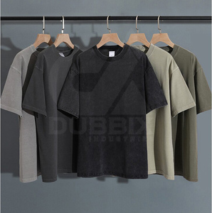 Camisetas de punto de manga corta para hombre, cuello redondo, algodón ecológico, antiarrugas, 120g, lavadas, con estampado DTG, modelo ET-045. - Product Image 5