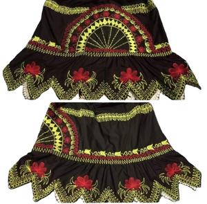 Falda Pohnpei bordada hasta el suelo con volantes florales informales para mujer, ropa Tribal polinesia de alta calidad, transpirable Natural - Product Image 6