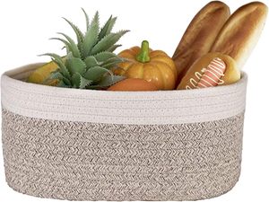 High Quality Cotton Rope Storage <b>Basket</b> Woven <b>Linen</b> Cord Durable Home Office Organizer for Daily Use Decoration Made in Vietnam - Product Image 2