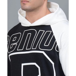 Sweat à capuche court en coton épais, coupe oversize, logo personnalisé, qualité supérieure, essentiels d'automne pour hommes - Product Image 4