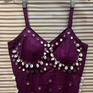 Blouse élégante style corset spéciale Navratri avec broderie Kaudi et travail de miroir à la main, prix de gros par Royal Export - Product Image 4