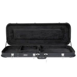 Custodia rigida quadrata protettiva MCH per chitarra elettrica, modello ST TL Burning Fire 170, nera - Product Image 6
