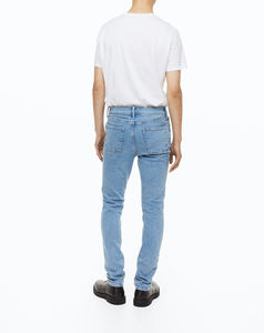 High Quality Men's Denim <b>Jeans</b> Slim Fit <b>Soft</b> Stretch Breathable Eco-Friendly Fleece Lining Business Casual Streetwear - Product Image 2