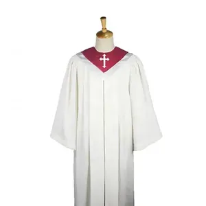 Oferta Especial: Traje de Sacerdote/Celebrante, Vestimenta Eclesiástica, Túnica de Iglesia Bordada con Estola Elegante para Padres de la Iglesia, Venta al por Mayor OEM - Product Image 1