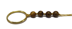 Porte-clés en cristal de haute qualité, œil de tigre, Om mani, pierre naturelle, perle de guérison, cadeau pour femme, porte-clés en pierre naturelle. - Product Image 5