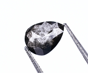 Diamant de laboratoire cultivé noir de 1,00 ct, taille fantaisie poire, percé au laser, certifié par un tiers, idéal pour la joaillerie - Vente chaude - Product Image 5