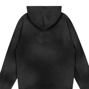 Sweat à capuche surdimensionné en molleton de coton pour homme, col rond, épaules tombantes, logo brodé, tissu français, idéal pour l'hiver, avec option OEM - Product Image 5