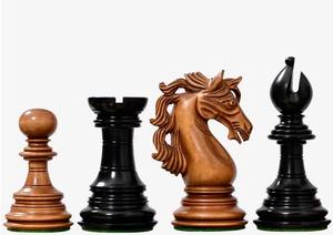 Piezas de Ajedrez de Madera Serie American Adios, Altura del Rey 4.4 Pulgadas, Ébano y Madera de Boj Envejecida, al Mejor Precio - Product Image 5