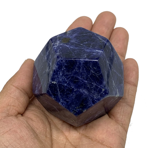 Piedra de Sodalita Natural en Forma de Dodecaedro, Cristal Geométrico, Ágata, Gema Curativa, Venta al Por Mayor - Product Image 5