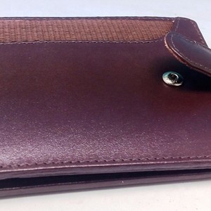 Cartera de Cuero Genuino para Hombre, con Múltiples Ranuras para Tarjetas, Cierre Plegable Corto, Color Marrón, Estilo Minimalista - Product Image 6