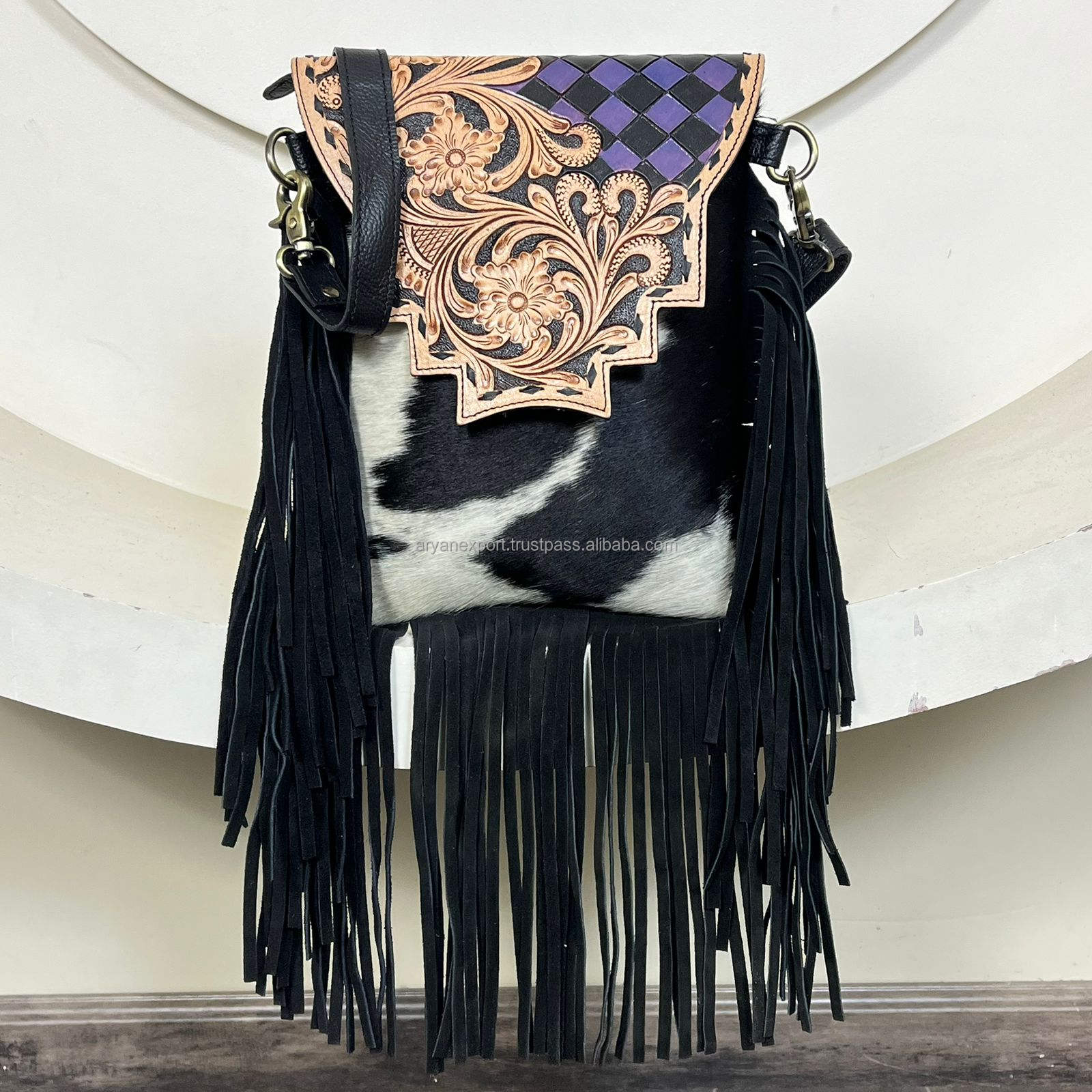 Purple & Black Checkered