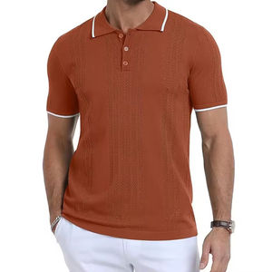 Camisa Polo Elegante para Hombre, Color Sólido Clásico, Manga Corta, Moda de Verano, Ligera, Transpirable, que Absorbe la Humedad, Venta al por Mayor - Product Image 1