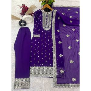 Nuevo top-Sharara y Dupatta con trabajo de secuencia de bordado pesado para ropa de fiesta Mono de fiesta de primera calidad - Product Image 2