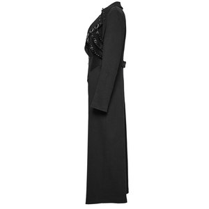 Top Hot Sell Women Black <b>Punk</b> Gothic Long Coat <b>Jackets</b> Cyberpunk Party Maxi <b>Jackets</b> 2026 - Product Image 3