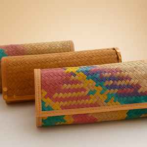 Shetal Pati (Sitol Pati) Stylish Handwoven Sustainable Durable Lightweight Fashion <b>Bag</b> and Wallet for Everyday Use and Travel - Product Image 5