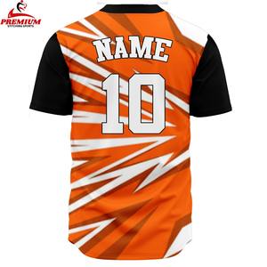 Maillot de baseball jaune personnalisé en gros, respirant, anti-humidité, séchage rapide, col en V, grande taille, imprimé sérigraphié 100% - Product Image 6