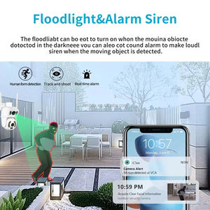 Caméra de sécurité IP PTZ extérieure 4G LTE à double objectif 6MP avec suivi automatique par IA - Product Image 5