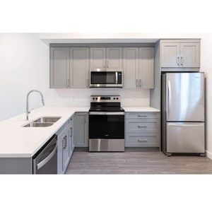 Armoires de cuisine modernes blanches de style Shaker, écologiques, modulaires, de luxe, OEM ODM personnalisées, garantie 3 ans, fabrication directe en usine - Product Image 3