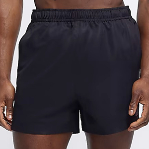 Men's Solid <b>Black</b> Quick Dry Swim Shorts Mid Waist Elastic Waist Casual Short Shorts Polyester Pockets - Product Image 4