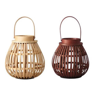Outdoor <b>Rattan</b> <b>Lanterns</b> Handmade Natural Woven Decorative <b>Lanterns</b> for Garden Patio Wholesale Manufacturer Vietnam - Product Image 6