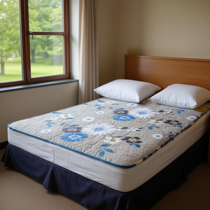Surmatelas matelassé pliable de 4 pouces d'épaisseur pour lit Queen Size, idéal pour la maison, l'hôtel et l'auberge - Product Image 3