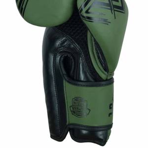 Guantes de Boxeo de Cuero Estilo Híbrido al por Mayor, Guantes de Entrenamiento Diario de Kickboxing con Absorción de Humedad y Soporte de Muñeca con Velcro - Product Image 6