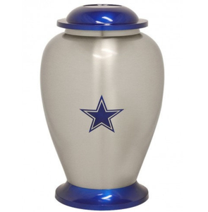 Urna Funeraria Blue Star con Forma de Domo, Urnas Conmemorativas para Cenizas de Adultos, Producto Artesanal, Urnas Blancas para Cremación, Precio de Fábrica - Product Image 1