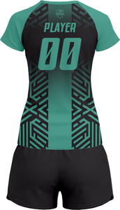 Tenue de volley-ball SpikeStorm Pro AeroSpike Elite, kit de volley-ball ThunderHit Premium, 100 % polyester, impression par sublimation intégrale - Product Image 3