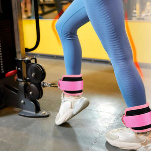 Sangle de cheville multi-usage pour machine à câbles et bandes de résistance, brassard de gym réglable, protection professionnelle en néoprène et spandex - Product Image 3