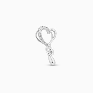 Pendentif Cœur Infini de Luxe Vintage en Diamant de Laboratoire pour Femme, Or 10K 14K 18K, Argent 925 935, Cadeau de Fiançailles, Fête, Mariage - Product Image 4