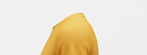 Camiseta de Manga Corta para Hombre, Cuello Redondo, Color Amarillo Mostaza, Corte Regular, Absorbe la Humedad, 100% Poliéster, para Todas las Temporadas - Product Image 5