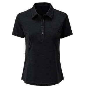 Suéter de punto de manga corta con media cremallera y cuello polo para mujer, transpirable, estilo crop, fino y versátil, ideal para verano. - Product Image 5