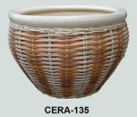 Pots de fleurs en céramique émaillée décoratifs écologiques de haute qualité, best-sellers, avec trou de drainage, pour la décoration de la maison et du jardin - Product Image 5