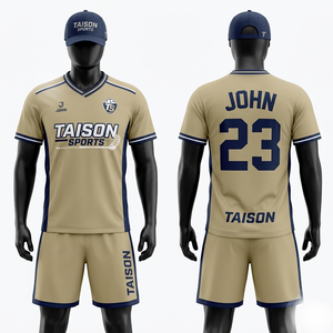 Maillot de Floorball Premium en Polyester 180 GSM, Design à Panneaux Blanc Pêche et Bleu Marine, Sublimation, Logo Personnalisé - Product Image 4