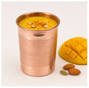Pure <b>Copper</b> Water Glass Tumbler Eco-Friendly Metal Drinkware with Polished Hammered Design for Home and Office Use - Product Image 4