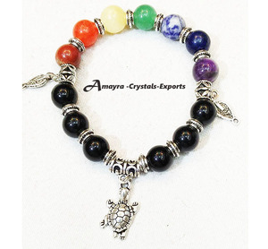 Pulsera de Obsidiana Negra con Amuleto de Pájaro, Joyería de Ágata Hecha a Mano, Regalo de Boda, Exportaciones de Cristales Amayra - Product Image 3