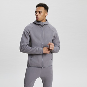 2025 vente en gros 100% coton slim fit survêtement ensemble pull couleur unie à manches longues survêtements OEM coupe régulière ensemble de survêtements - Product Image 4