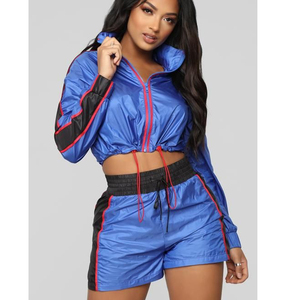 Wholesale Women Windbreaker Shorts <b>Sets</b> Oversized 2 Piece <b>Set</b> Breathable Plus Size Women's Windbreaker Shorts <b>Set</b> 2026 - Product Image 6