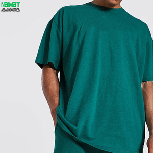Light Blue Cotton T-Shirt <b>Set</b> Crew Neck Short Sleeve Breathable <b>Knitted</b> Casual Summer Outfit - Product Image 5