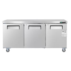 Congelatore Commerciale da 72 Pollici (17,7 Cu.Ft) con Piano di Lavoro, Illuminazione LED, 3 Porte, Chiudibile a Chiave, per Conservazione Alimenti - Product Image 1