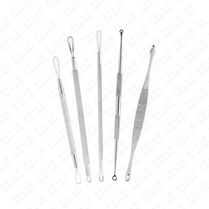 Kit de Extracción de Puntos Negros y Espinillas de Acero Inoxidable de Precisión, Herramientas de Extracción de Acné y Imperfecciones Faciales de Grado Médico Duraderas - Product Image 4
