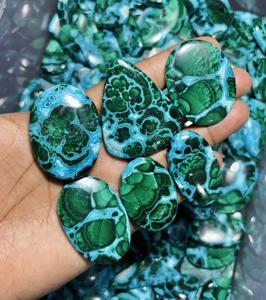 Cabocho de Malaquita y Crisocola 100% Natural de Alta Calidad y Piedras Preciosas Sueltas de Formas Mixtas para la Fabricación de Joyas - Product Image 3