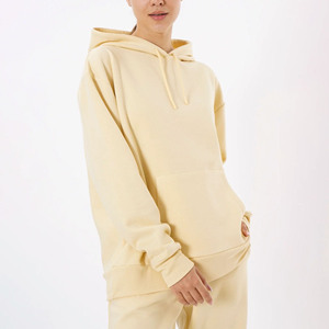 Vente en gros – Nouveauté : Vêtements décontractés d'automne pour femmes, 100 % coton molletonné tricoté, respirant, coupe droite, design asymétrique, personnalisable - Product Image 1
