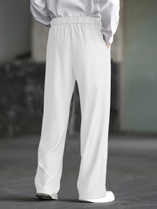 <b>Men's</b> Drape Wide-Leg Trendy Twill Fabric Lightweight Breathable <b>Summer</b> Dress <b>Pants</b> / <b>Men's</b> Loose Casual Dress <b>Pants</b> / <b>Men's</b> <b>Pant</b> - Product Image 6