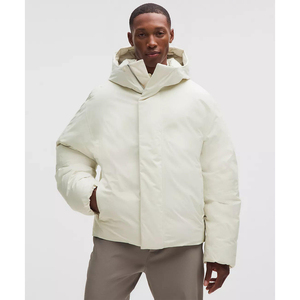 <b>Men's</b> Custom Logo Eco-Friendly <b>Canvas</b> Work Puffer <b>Jacket</b> - Product Image 1