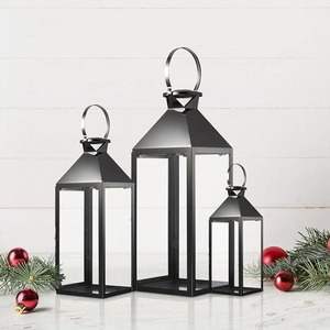 Farol de metal de estilo nórdico para decoración moderna del hogar, farol de metal decorativo de lujo para la sala de estar y decoración de mesa. - Product Image 5