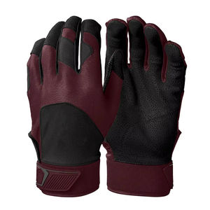 Gants de frappeur de baseball professionnels en cuir, antidérapants, respirants, ambidextres, avec fermeture auto-agrippante, qualité supérieure, personnalisables - Product Image 4