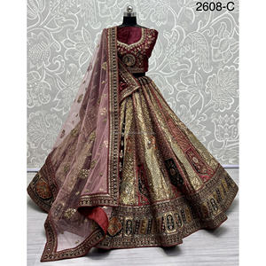 Nupcial Indio Desgaste Terciopelo Colecciones Para Novia Con Zarkhan Trabajo Por Fabzone - Product Image 4