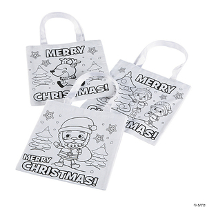 Sac fourre-tout de Noël personnalisé coton de haute qualité avec motif d'article de soie personnalisé lettre promotion pour IND pour l'exportation - Product Image 5